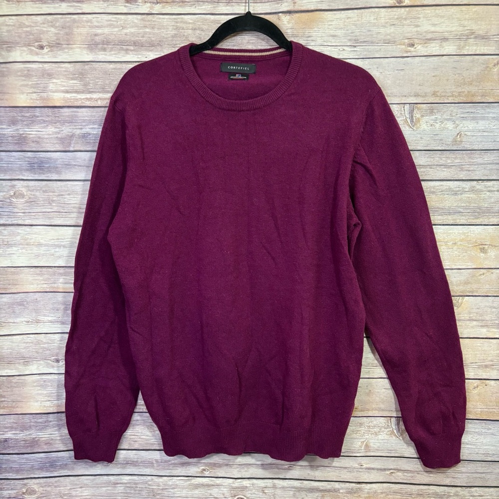 Cortefiel Geelong Lambswool Australian Wool Crew Neck Sweater XL I3